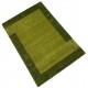 Gładki dywan Gabbeh Handloom Lori wełna zielony 120x180cm