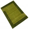 Wełna gruby dywan handloom z indii zielony 120x180cm