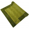 Wełna gruby dywan handloom z indii zielony 120x180cm