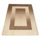 Geometryczny brązowy dywan do salonu 100% wełniany tafting 160x230cm wzór gabbeh