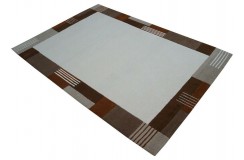100% wełniany dywan szarynowoczesny tuftowany 160x230cm 