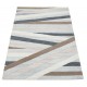 Geometryczny szary dywan do salonu 100% wełniany tafting 160x230cm patchwork