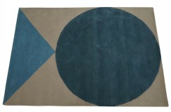 100% wełniany dywan kolorowy nowoczesny tuftowany 160x230cm 