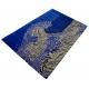 Designerski nowoczesny dywan wełniany Płyta Główna 120x180cm Indie 2cm gruby niebieski