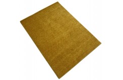 100% wełna gruby dywan handloom lori  z indii żółty pomarańcz 140x200cm