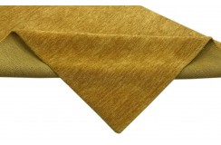 100% wełna gruby dywan handloom lori  z indii żółty pomarańcz 140x200cm