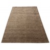 Gładki 100% wełniany dywan Gabbeh Handloom brązowy 170x240cm