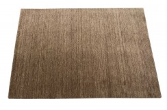 Gładki 100% wełniany dywan Gabbeh Handloom brązowy 170x240cm 