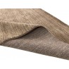 Gładki 100% wełniany dywan Gabbeh Handloom brązowy 170x240cm 