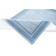 Niebieski nowoczesny dywan w pasy do salonu 100% wełniany tafting 160x230cm