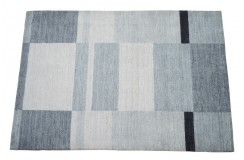 Dywan Gabbeh Handloom Loribaft wełna beżowy szary geometryczny 120x180cm 100% wełna