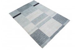 Wełna gruby dywan handloom z indii geometryczny 120x180cm