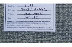 Wełna gruby dywan handloom z indii geometryczny 120x180cm