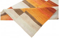 Wełna gruby dywan handloom z indii geometryczny 120x180cm