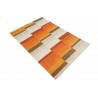 Wełna gruby dywan handloom z indii geometryczny 120x180cm