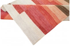 Wełna gruby dywan handloom z indii geometryczny 120x180cm