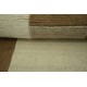 100% welniany ręcznie tkany dywan Nepal Premium beżowy brązowy 90x160cm patchwork