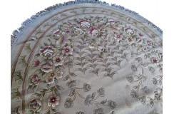 Przepiękny wełniany dywan org. Aubusson Chiny wełna rzeźbiony owalny
