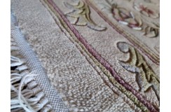 Przepiękny wełniany dywan org. Aubusson Chiny wełna rzeźbiony owalny