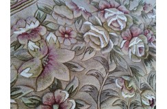 Przepiękny wełniany dywan org. Aubusson Chiny wełna rzeźbiony owalny