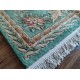 Piękny dywan Aubusson Habei ręcznie tkany z Chin 120x180cm 100% wełna przycinany rzeźbiony królewski zielony