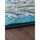 Piękny dywan Aubusson Habei ręcznie tkany z Chin 120x180cm 100% wełna przycinany rzeźbiony królewski zielony