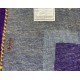 Kolorowy fioletowy gruby dywan gabbeh 170x240cm wełna argentyńska ręcznie tkany