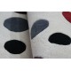 Kolorowy designerski nowoczesny dywan wełniany 170x240cm Indie 2cm gruby beżowe tło