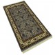 Wełniany ręcznie tkany dywan Herati z Indii 90x160cm orientalny szary