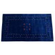 Granatowy ekskluzywny dywan Gabbeh Loribaft Indie 90x150cm 100% wełniany