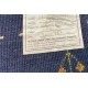 Granatowy ekskluzywny dywan Gabbeh Loribaft Indie 90x150cm 100% wełniany