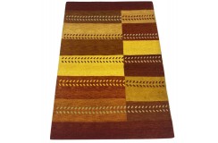 Kolorowy gruby dywan gabbeh 175x245cm wełna argentyńska ręcznie tkany