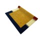 Kolorowy żółty ekskluzywny dywan Gabbeh Loribaft Indie 170x240cm 100% wełniany
