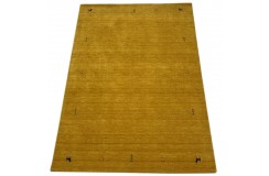 Żółty ekskluzywny dywan Gabbeh Loribaft Indie 170x240cm 100% wełniany