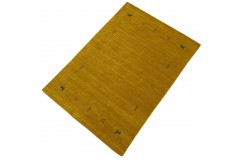 Wełna gruby dywan handloom z indii zielony 120x180cm