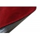 Gładki czerwony dywan 100% wełniany, okrągły średnica 125cm Indie