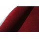 Gładki czerwony dywan 100% wełniany, okrągły średnica 125cm Indie