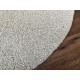 Gładki beżowy gruby dywan 100% wełniany, okrągły średnica 90x90cm Indie