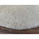 Gładki beżowy gruby dywan 100% wełniany, okrągły średnica 90x90cm Indie