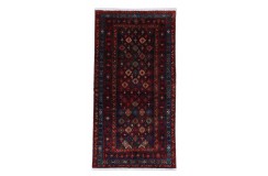 Perski wełniany recznie tkany dywan Baktjar z kwiatowymi ornamentami chodnik 127x250cm