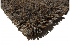 Luksusowy masywny dywan shaggy BRINKER CARPETS Angora Beige Multi wełna filcowana 170x230cm kolorowy wart 4500zł