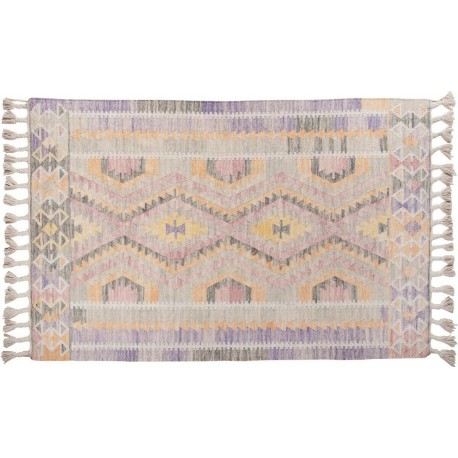 Dwustronny dywan Tom Tailor Classic Kelim Light Purple 756 140x200cm wełna owcza vintage