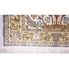 Jedwabny gęsto tkany dywan Kaszmir z Indii 100%jedwab naturalny 78x124cm