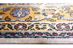 Jedwabny gęsto tkany dywan Kaszmir z Indii 100%jedwab naturalny 78x124cm