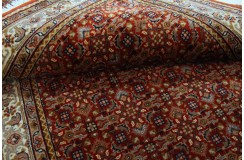 Herati dywan indyjski 100% wełna owcza orientalny czerwony 120X180