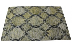 100% wełna gruby dywan z Indii 150x240cm design do salonu kolorowy