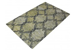100% wełna gruby dywan z Indii 150x240cm design do salonu kolorowy