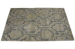 100% wełna gruby dywan z Indii 150x240cm design do salonu kolorowy