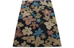 Kolorowy kwiatowy dywan RUG COLLECTION do salonu 100% wełniany 150x240cm Indie