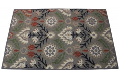 100% wełna gruby dywan z Indii 150x240cm design do salonu kolorowy